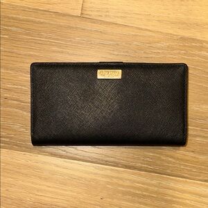 Kate Spade Black Saffiano Leather Wallet
